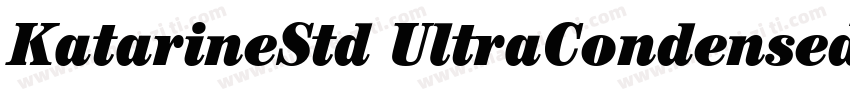 KatarineStd UltraCondensed 7字体转换